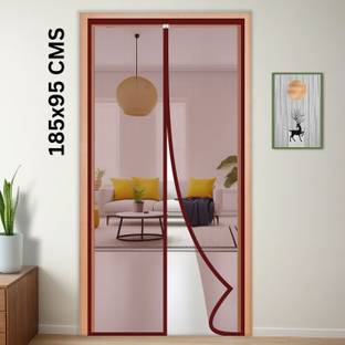 TurtleGrip Polyester Adults Washable Auto-Closing Magnetic Door Mosquito Net