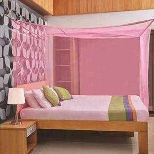 Radhekrishna Enterprises Polyester Adults Washable RK_Double Bed [Round] Mosquito Net 1///121 Mosquito Net
