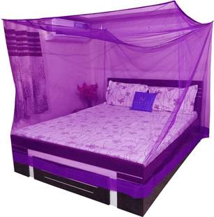 Neruti Enterprise Polyester Adults Washable Double bed ( 6*6.5 ) Square Mosquito Net