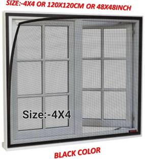 BLEMY HDPE - High Density Poly Ethylene Adults Washable WINDOW 4X4 Mosquito Net