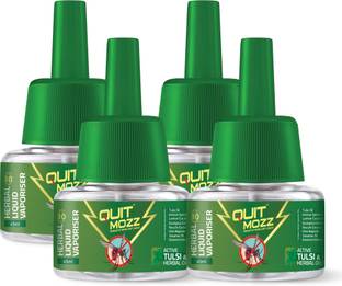 QUITMOZZ Insect Fly Killer, Tulsi & Herbal Oil Fragrance, Fits All Machine, Mosquito Vaporiser Refill