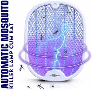 MR RIGHT Foldable Rechargeable Mosquito Racket / Bat With Stand Type C Charge Blue Light Mosquito Vaporiser