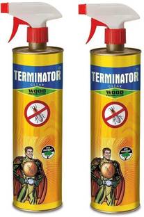 Terminator Eco-Friendly Wood Preservative For Termite & Borer Control Spray - 2 X 500 ml Mosquito Vaporiser