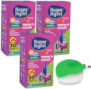 SHADOW HAPPYNIGHTS Mosquito Repellent - Mosquito Refill - Strawberry Refill Pack of 3 Mosquito Vaporiser