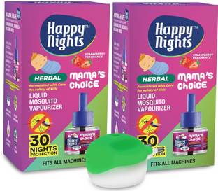 SHADOW HAPPYNIGHTS Strawberry Eucalyptus Oil Based| Long-lasting Refill Mosquito Vaporiser