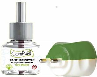 CamPure Repellent Machine + Camphor Mosquito Vaporiser Refill (45 ml) Mosquito Vaporiser