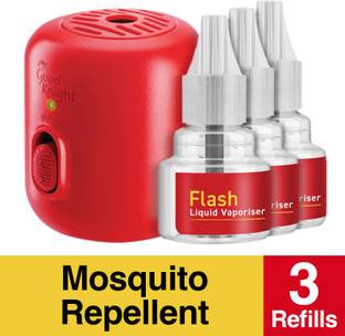 Good Knight Gold Flash Repellent Combo - Machine + Refills, Liquid Mosquito Vaporiser