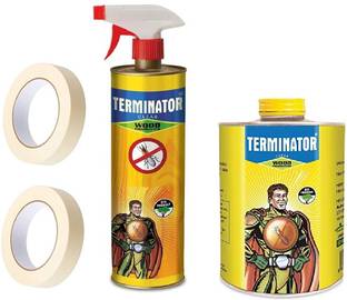 Terminator Eco-Friendly Termite Control 500ml Spray + 500ml Refill + 2 Masking Tape Mosquito Vaporiser