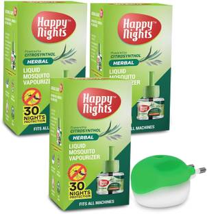 SHADOW HAPPYNIGHTS Strawberry Mosquito Repellent Eucalyptus Oil Based Liquid Vaporizer With Machine Mosquito Vaporiser