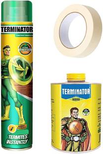 Terminator Eco-Friendly Termite Control 320ml Spray + 500ml Refill + 2 Masking Tape Mosquito Vaporiser
