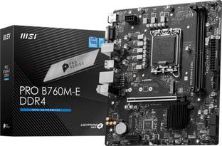 MSI PRO B760M-E DDR4 I m-ATX I Socket LGA 1700 I DDR4 Gaming LGA 1700Socket Micro-ATX Intel B760 Chipset DDR4 Motherboard for Desktop