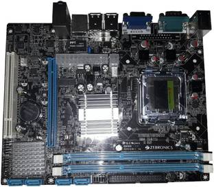 ZEBRONICS G41 Supported Socket 775 RAM DDR3 LGA 775Socket ATX Intel G41 Chipset DDR3 Motherboard for Desktop