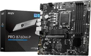 MSI PRO B760M-P DRR5 I m-ATX I Socket LGA 1700 I DDR5 Gaming LGA 1700Socket Micro-ATX Intel B760 Chipset DDR5 Motherboard for Desktop