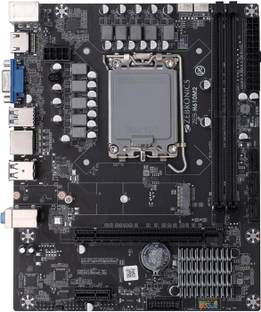 ZEBRONICS H610-M2 Micro-ATX LGA 1700 Socket LGA 1700Socket Micro-ATX Intel H610 Chipset DDR4 Motherboard for Desktop