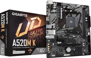 GIGABYTE A520M K AM4Socket Micro-ATX AMD 320 Chipset DDR4 Motherboard for Desktop