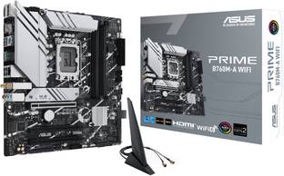 ASUS PRIME-B760M-A-WIFI LGA 1700Socket Micro-ATX Intel B760 Chipset DDR5 Motherboard for Desktop
