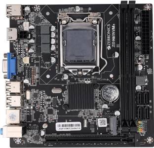 ZEBRONICS H61M2, M.2 Slot, RJ45, SATA, USB, HDMI LGA 1155Socket Micro-ATX Intel H67 Chipset DDR3 Motherboard for Desktop