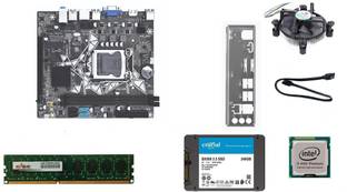 ZEBRONICS H81+240GB CRUCIAL SSD + 4GB starlite DDR3 RAM with CORE i3 4Th GEN CPU Combo set LGA 1150Socket ATX Intel H81 Express Chipset DDR3 Motherboard for Desktop
