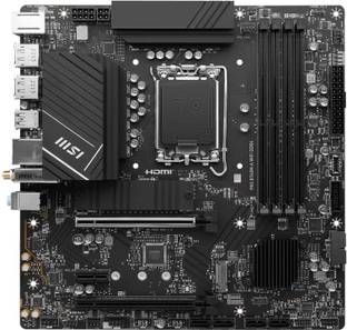 MSI PRO B760M-A WiFi DDR4 12th/13th Gen Intel Processors, LGA 1700, LGA 1700Socket Micro-ATX Intel B760 Chipset DDR4 Motherboard for Desktop