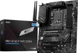MSI PRO B760-P WIFI DDR4 LGA 1700 ATX (Supports 12/13th Gen Intel Processors) LGA 1700Socket ATX Intel B660 Chipset DDR4 Motherboard for Desktop
