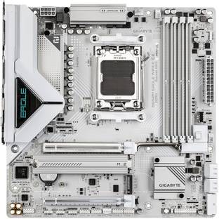 Add to CompareGIGABYTE B850M EAGLE WIFI6E ICE AM5Socket Micro-ATX AMD B850 Chipset DDR5 Motherboard for DesktopSuitable For DesktopAMD B850Data Rate DDR5Maximum RAM Capacity 256 GBForm Factor: Micro-A