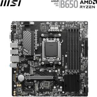 MSI PRO B650M-P Micro-ATX - Supports AMD Ryzen 7000, AM5 - DDR5 AM5Socket Micro-ATX AMD B650 Chipset DDR5 Motherboard for Desktop