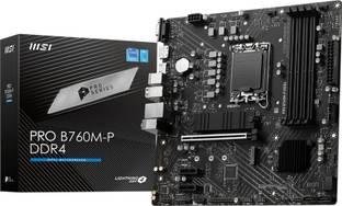 MSI PRO B760M-P I m-ATX I Socket LGA 1700 I DDR4 Gaming LGA 1700Socket Micro-ATX Intel B760 Chipset DDR4 Motherboard for Desktop
