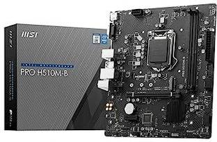 MSI PRO H510M-B Motherboard, Micro-ATX LGA 1200Socket Micro-ATX Intel H510 Chipset DDR4 Motherboard for Desktop
