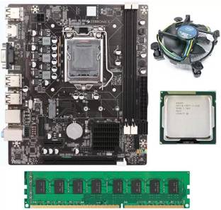 ZEBRONICS H61-Nvme-i5-4GB-PFAN-COMBO( 1 YEAR WARRANTY) LGA 775Socket ATX Intel H61 Chipset DDR3 Motherboard for Desktop