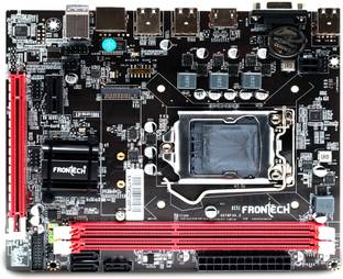 Frontech H61/1155 DDR3 LGA 1155Socket Micro-ATX Intel H61 Express  Chipset DDR3 Motherboard for Desktop