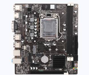 ZEBRONICS ZEB-H61 M2 WITH NVME SSD SLOT MOTHERBOARD LGA 1155Socket Micro-ATX Intel H61 Chipset DDR3 Motherboard for Desktop, Workstation