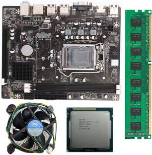 ZEBRONICS H61-NVM2P-i3-4GB LGA 1155Socket ATX Intel H61 Chipset DDR3 Motherboard for Desktop