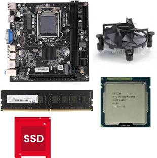 ZEBRONICS H61-i5-3rd(3470/3570/3470s)-8G-128GBSSD-W10-COMBO LGA 775Socket ATX Intel H61 Chipset DDR3 Motherboard for Desktop