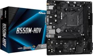 ASRock B550M HDV AM4Socket Micro-ATX AMD B550 Chipset DDR4 Motherboard for Desktop