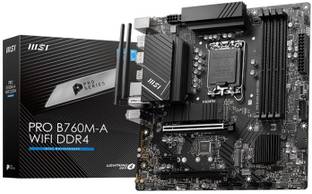 MSI PRO B760M-A WiFi DDR4 LGA 1700Socket Micro-ATX Intel B760 Chipset DDR4 Motherboard for Desktop