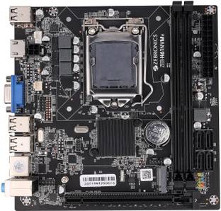 ZEBRONICS Zeb-H61NVMe LGA 1155 Socket LGA 1155Socket Micro-ATX Intel H61 Chipset DDR3 Motherboard for Desktop