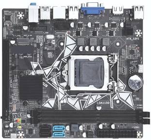 ZEBRONICS ZEB-H81M2 with PCIE M.2 / NVMe Slot (LGA 1150 Socket) LGA 1150Socket ATX Intel H81 Express Chipset DDR3 Motherboard for Desktop