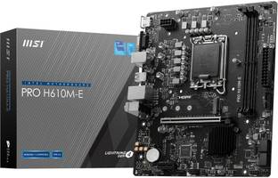 MSI PRO H610M-E LGA 1700Socket Micro-ATX Intel H610 Chipset DDR5 Motherboard for Desktop