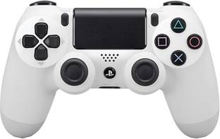 SONY DualShock 4 Wireless Controller V2 Gamepad (White, For PS4)  Motion Controller