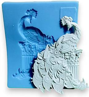 CraftialCurve Silicone Fondant & Gum paste Mould Silicone Mold Peacock Crafts