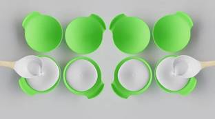 ADMONITION Silicone Idli Mould - Pack of 8 Standard Idli Maker