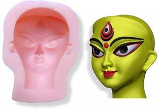 CraftialCurve Silicone Fondant & Gum paste Mould Hindu Goddess, Durga Idol face