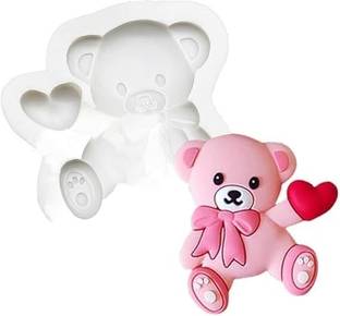 MARHABA TRADERS Silicone Fondant & Gum paste Mould LEGACYCART Bear Heart Silicone Sugarcraft Mold Resin Tools Chocolate Lollipop Cupcake Fondant Cake Decoration