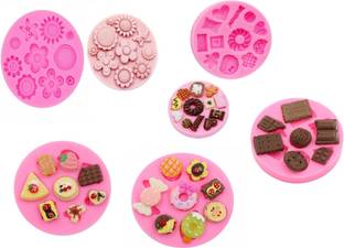 HE Retail Supplies Silicone Fondant & Gum paste Mould Candy Cookies Silicone Mold Set