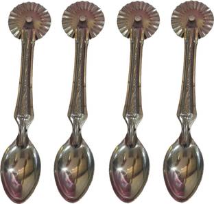 Epraiser Stainless Steel Bread Mould Pack of 4 Karanji Cutter Shape Spoons