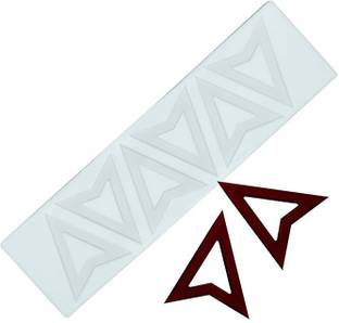 BAKEMO Silicone Cake Mould Triangle Fondant Lace Mold, Silicone Lace Mould for Cake Decorating Molds Shapes Border Decoration, Fondant Impression Mat for Chocolate Sugar Sugarcraft Candy Cupcake Baking Embossing