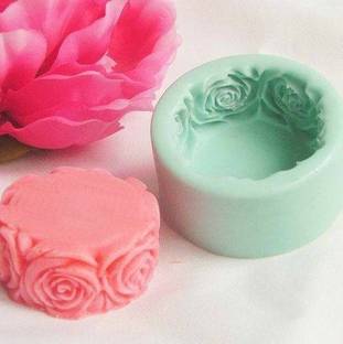 vedini Silicone Cake Mould Vedini 3D Side Round Rose Cake Candle Baking Mold Code 138
