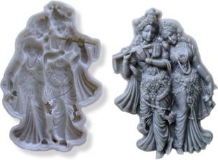 CraftialCurve Silicone Fondant & Gum paste Mould ACP_Lord Radha Krishna Symbol of Love Silicone Mold