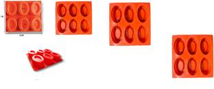 ADMONITION Silicone Cupcake/Muffin Mould 6 Cavity Pears shape mould