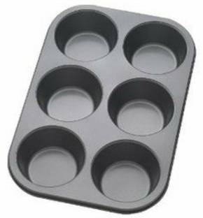 SHAAZI Aluminium Cupcake/Muffin Mould 6